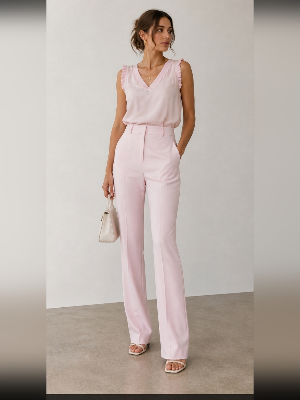 Cinq a Sept Kerry Pants In Icy Pink